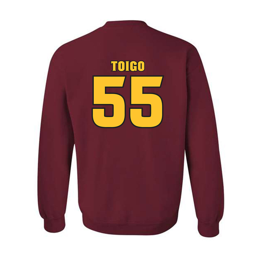 Arizona State - NCAA Baseball : Dean Toigo - Replica Shersey Crewneck Sweatshirt-1