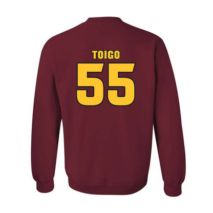 Arizona State - NCAA Baseball : Dean Toigo - Replica Shersey Crewneck Sweatshirt-1