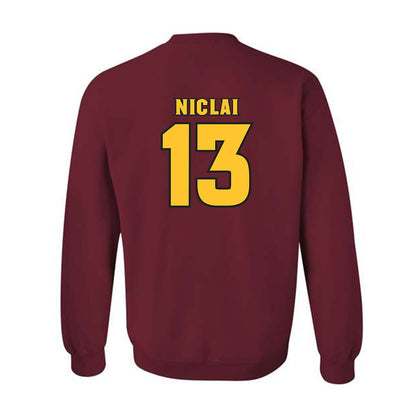 Arizona State - NCAA Baseball : Coen Niclai - Replica Shersey Crewneck Sweatshirt-1