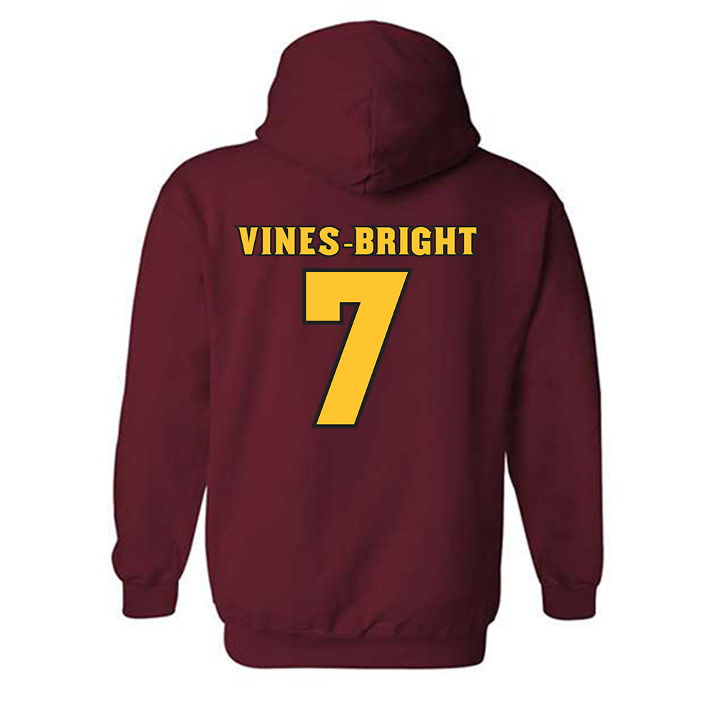 Arizona State - NCAA Football : Raiden Vines-Bright - Replica Shersey Hooded Sweatshirt-1