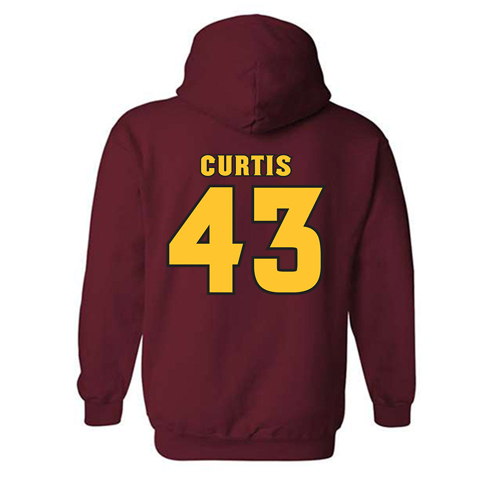 Arizona State - NCAA Football : Grayson Curtis - Replica Shersey Hooded Sweatshirt-1
