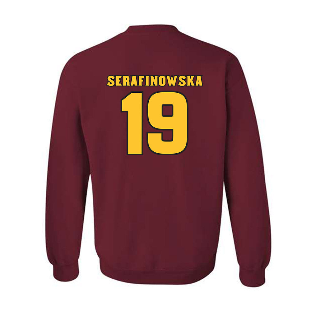 Arizona State - NCAA Women's Volleyball : Antonina Serafinowska - Replica Shersey Crewneck Sweatshirt-1
