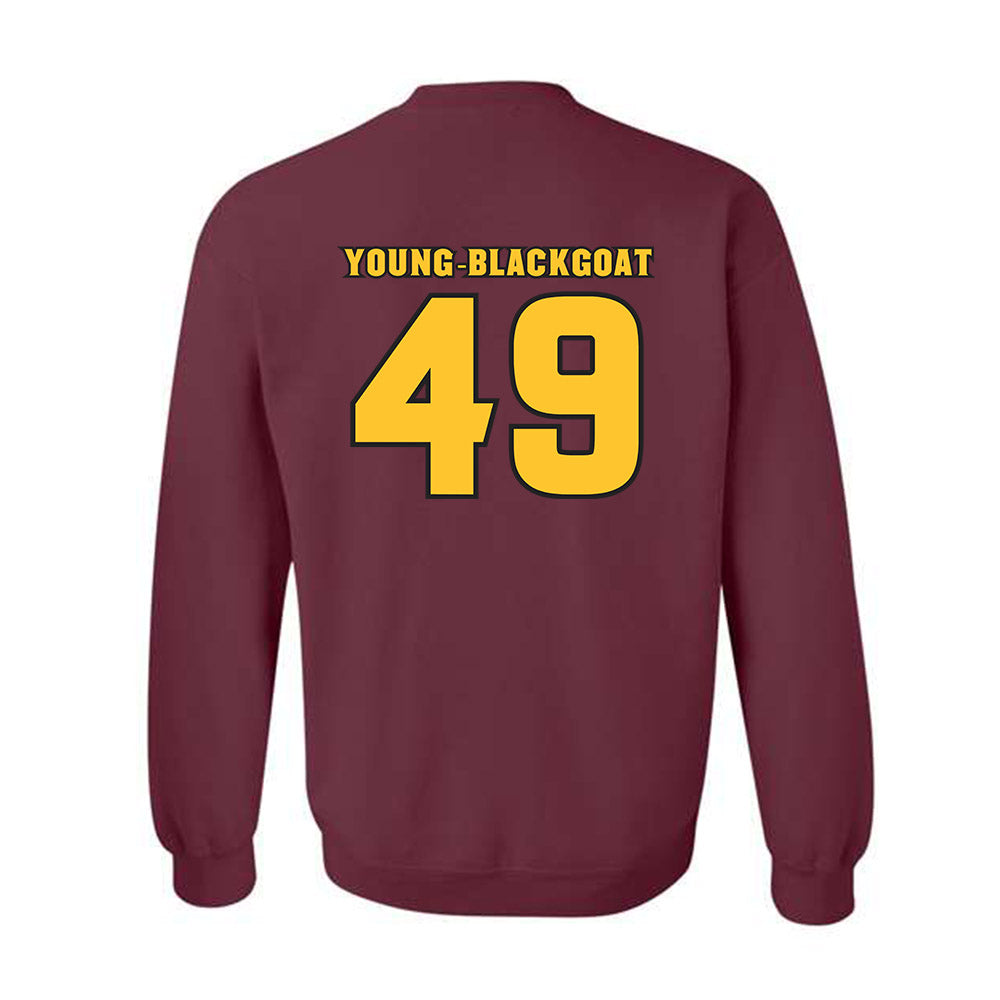 Arizona State - NCAA Football : Prayer Young-Blackgoat - Replica Shersey Crewneck Sweatshirt