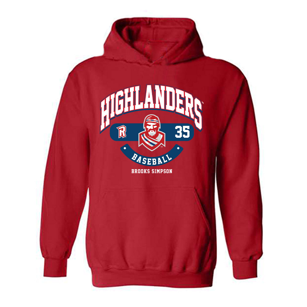 Radford - NCAA Baseball : Brooks Simpson - Classic Fashion Shersey Hooded Sweatshirt-0