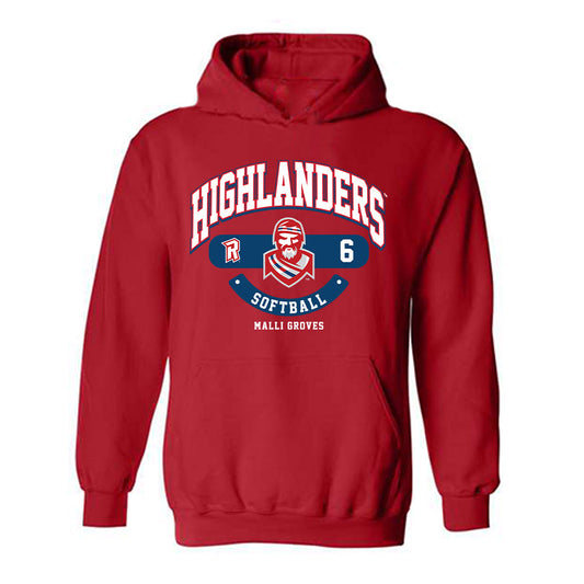 Radford - NCAA Softball : Malli Groves - Classic Fashion Shersey Hooded Sweatshirt-0