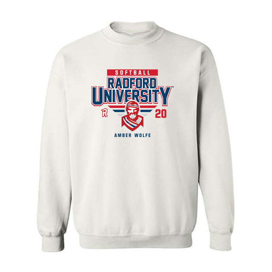 Radford - NCAA Softball : Amber Wolfe - Classic Fashion Shersey Crewneck Sweatshirt