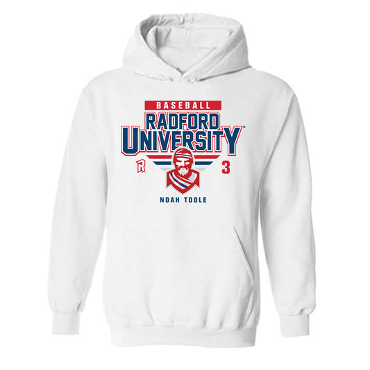 Radford - NCAA Baseball : Noah Toole - Classic Fashion Shersey Hooded Sweatshirt