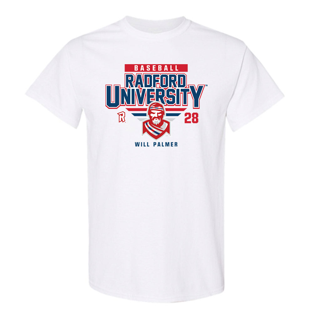 Radford - NCAA Baseball : Will Palmer - Classic Fashion Shersey T-Shirt-0