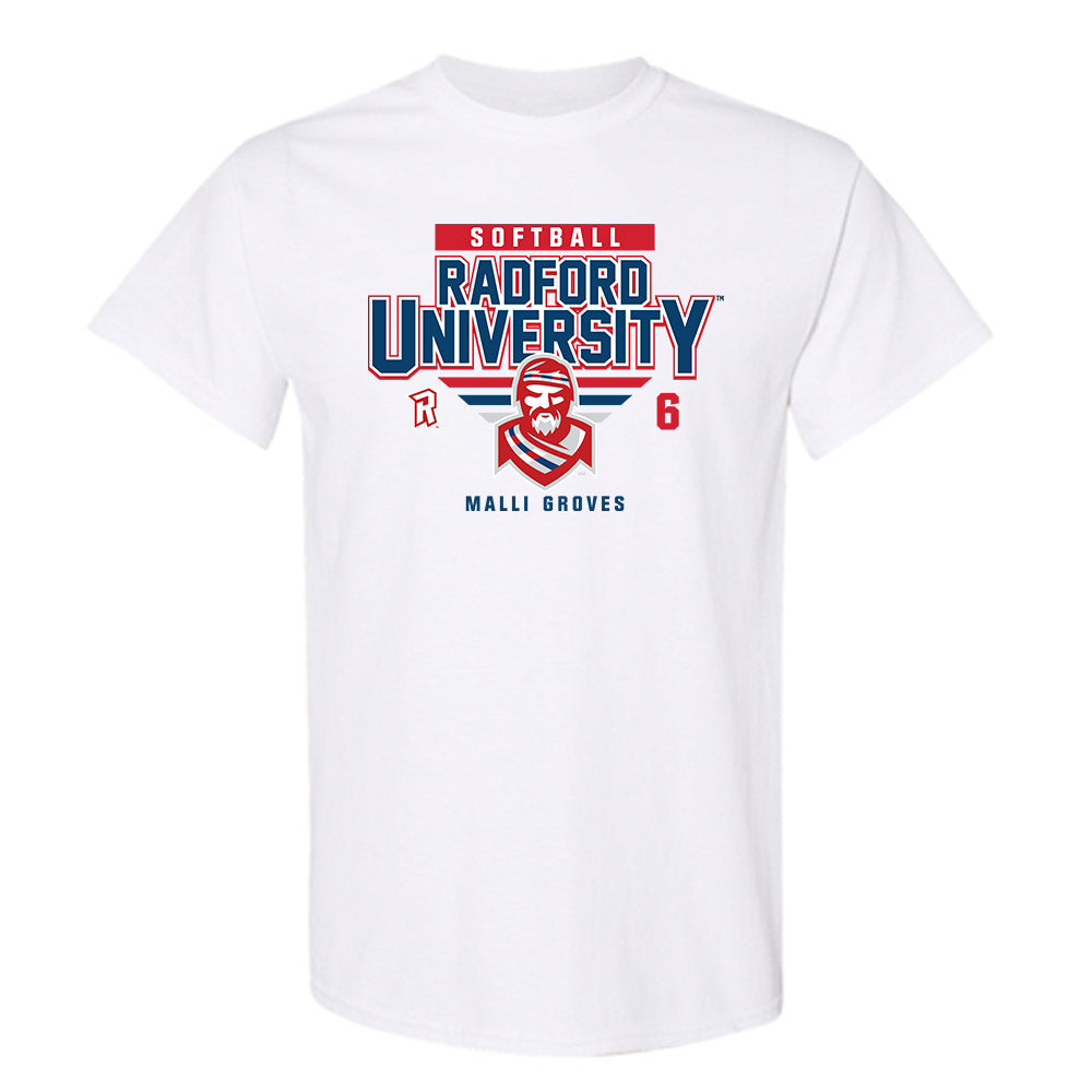 Radford - NCAA Softball : Malli Groves - Classic Fashion Shersey T-Shirt-0