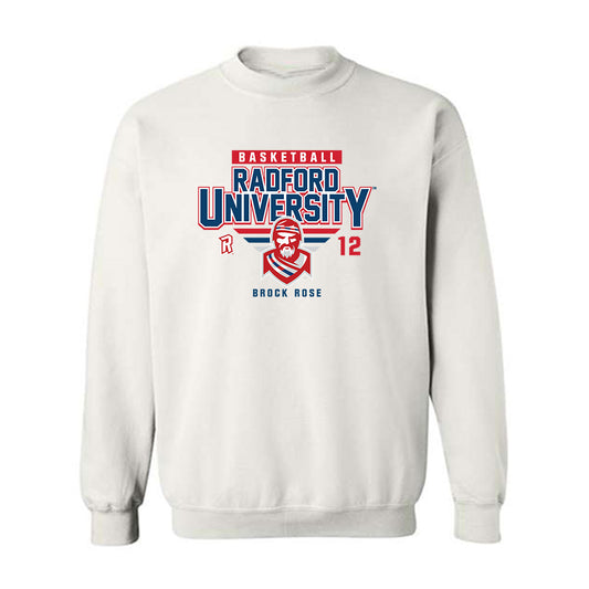 Radford - NCAA Men's Basketball : Brock Rose - Classic Fashion Shersey Crewneck Sweatshirt