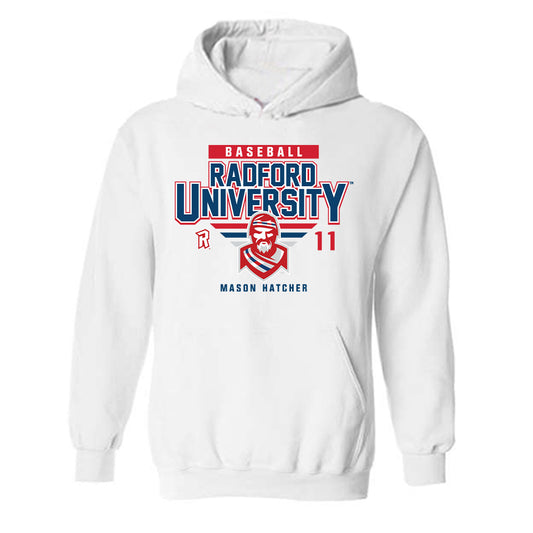 Radford - NCAA Baseball : Mason Hatcher - Classic Fashion Shersey Hooded Sweatshirt