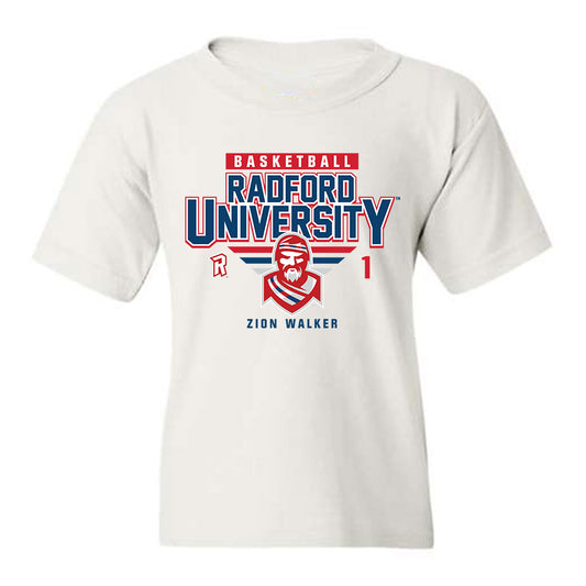 Radford - NCAA Men's Basketball : Zion Walker - Classic Fashion Shersey Youth T-Shirt