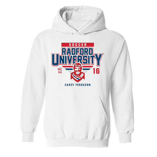 Radford - NCAA Men's Soccer : Casey Ferguson - Classic Fashion Shersey Hooded Sweatshirt-0