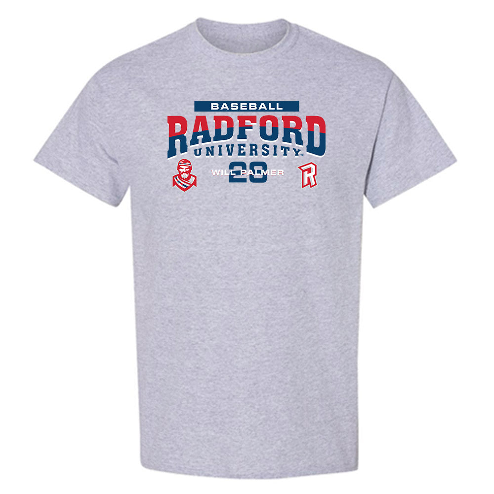 Radford - NCAA Baseball : Will Palmer - Classic Fashion Shersey T-Shirt-0