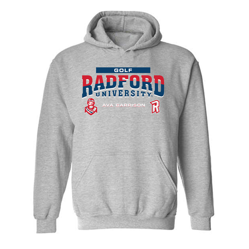 Radford - NCAA Women's Golf : Ava Garrison - Classic Fashion Shersey Hooded Sweatshirt-0