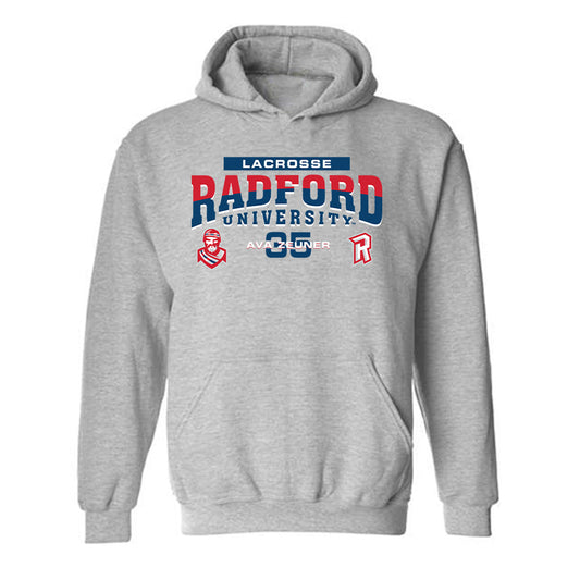 Radford - NCAA Women's Lacrosse : Ava Zeuner - Classic Fashion Shersey Hooded Sweatshirt-0