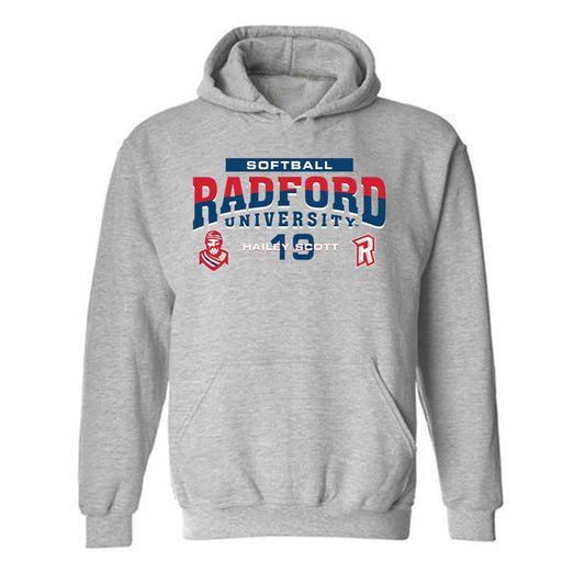 Radford - NCAA Softball : Hailey Scott - Classic Fashion Shersey Hooded Sweatshirt-0