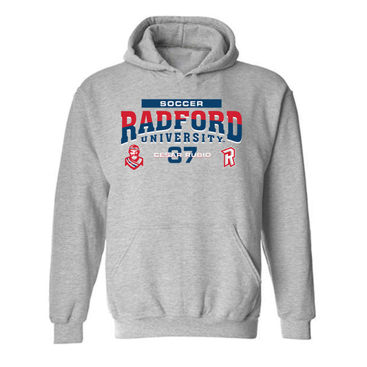 Radford - NCAA Men's Soccer : Cesar Rubio - Classic Fashion Shersey Hooded Sweatshirt-0