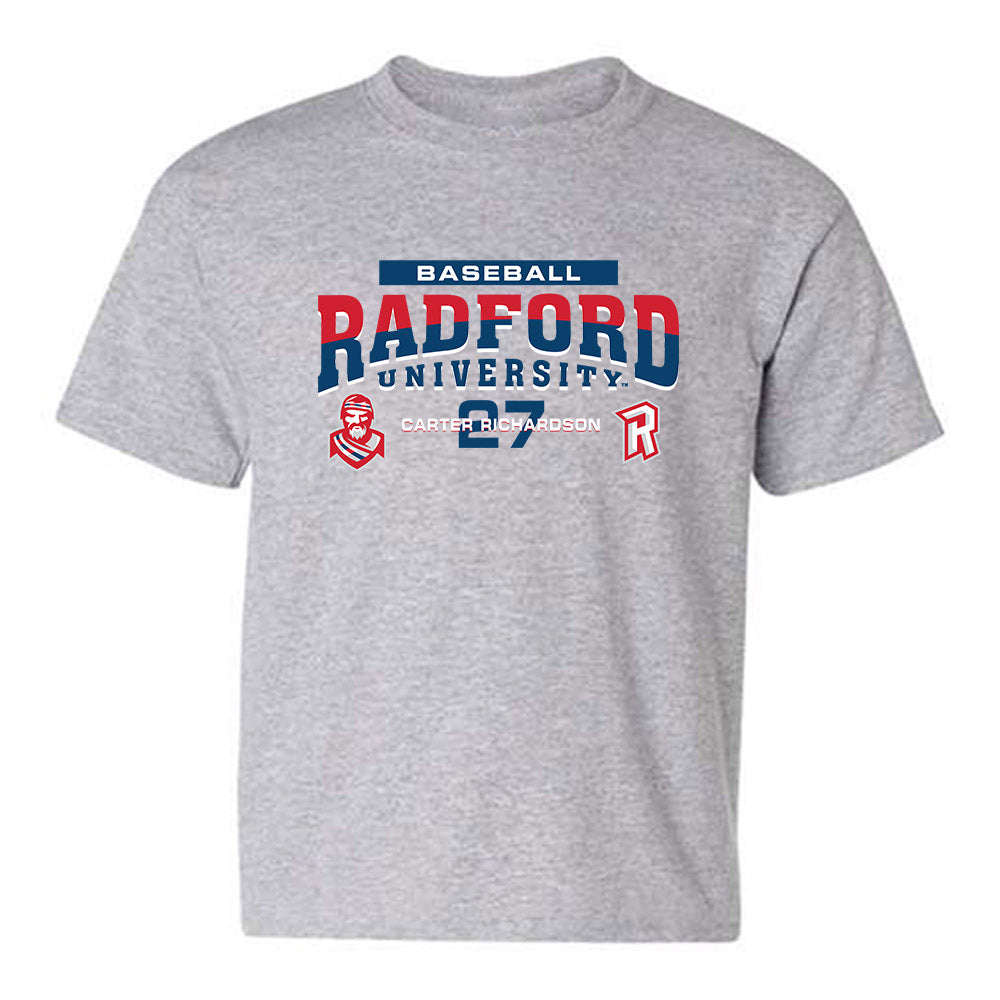 Radford - NCAA Baseball : Carter Richardson - Classic Fashion Shersey Youth T-Shirt-0