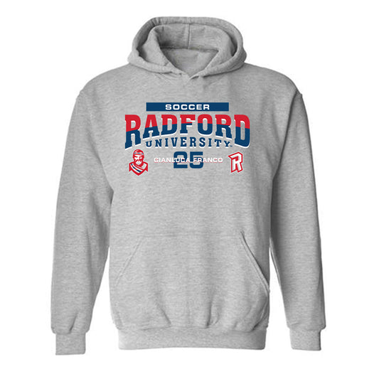 Radford - NCAA Men's Soccer : Gianluca Franco - Classic Fashion Shersey Hooded Sweatshirt-0