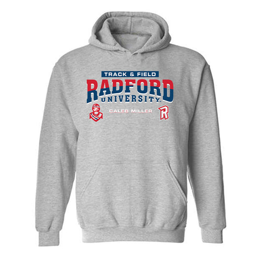 Radford - NCAA Men's Track & Field : Caleb Miller - Classic Fashion Shersey Hooded Sweatshirt-0