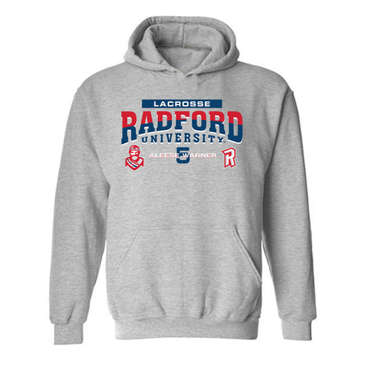 Radford - NCAA Women's Lacrosse : Aleese Warner - Classic Fashion Shersey Hooded Sweatshirt-0