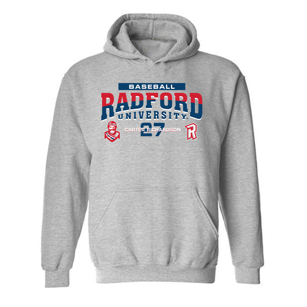 Radford - NCAA Baseball : Carter Richardson - Classic Fashion Shersey Hooded Sweatshirt-0