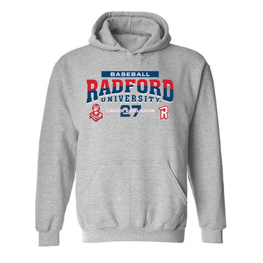 Radford - NCAA Baseball : Carter Richardson - Classic Fashion Shersey Hooded Sweatshirt-0