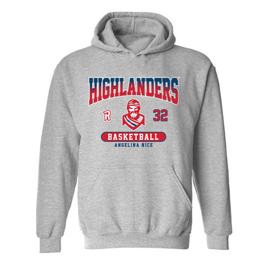 Radford - NCAA Women's Basketball : Angelina Nice - Classic Fashion Shersey Hooded Sweatshirt