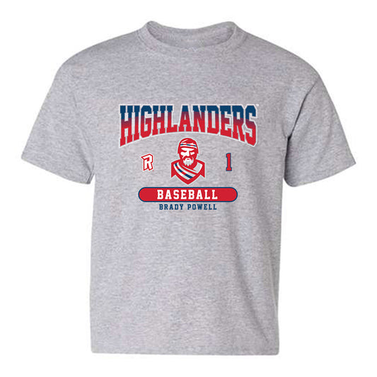 Radford - NCAA Baseball : Brady Powell - Classic Fashion Shersey Youth T-Shirt-0