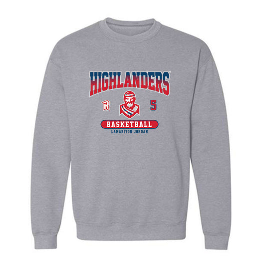 Radford - NCAA Men's Basketball : Lamariyon Jordan - Classic Fashion Shersey Crewneck Sweatshirt-0