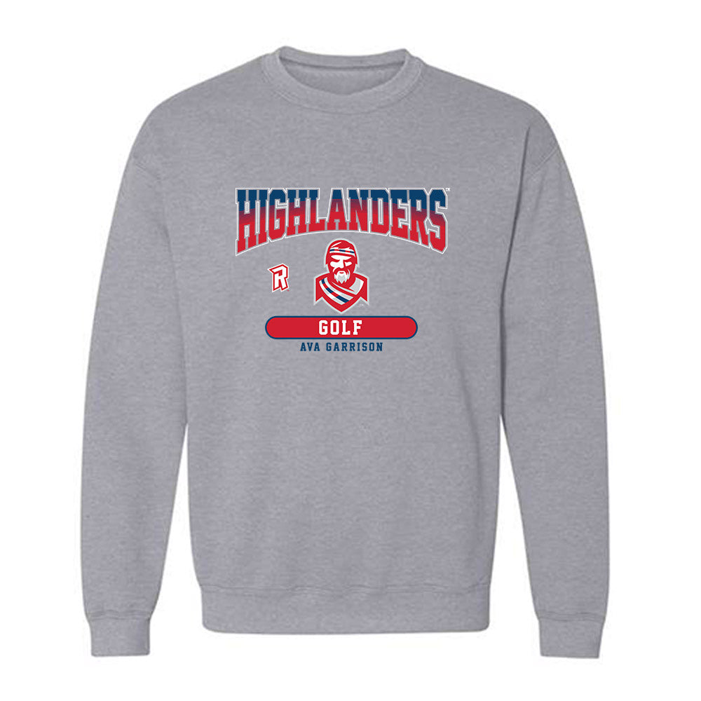 Radford - NCAA Women's Golf : Ava Garrison - Classic Fashion Shersey Crewneck Sweatshirt-0