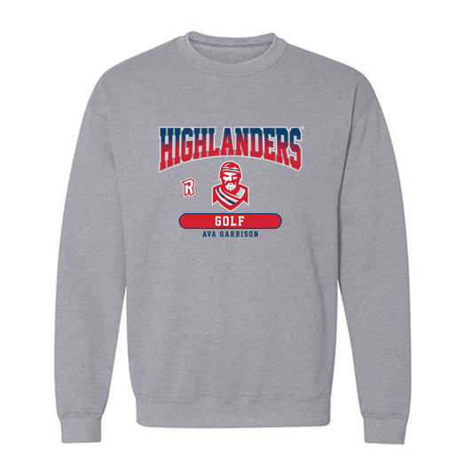 Radford - NCAA Women's Golf : Ava Garrison - Classic Fashion Shersey Crewneck Sweatshirt-0