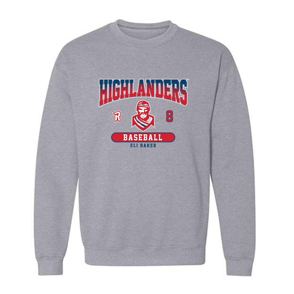 Radford - NCAA Baseball : Eli Baker - Classic Fashion Shersey Crewneck Sweatshirt-0