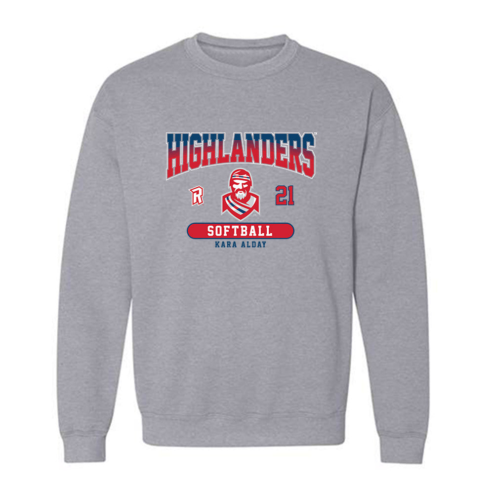 Radford - NCAA Softball : Kara Alday - Classic Fashion Shersey Crewneck Sweatshirt