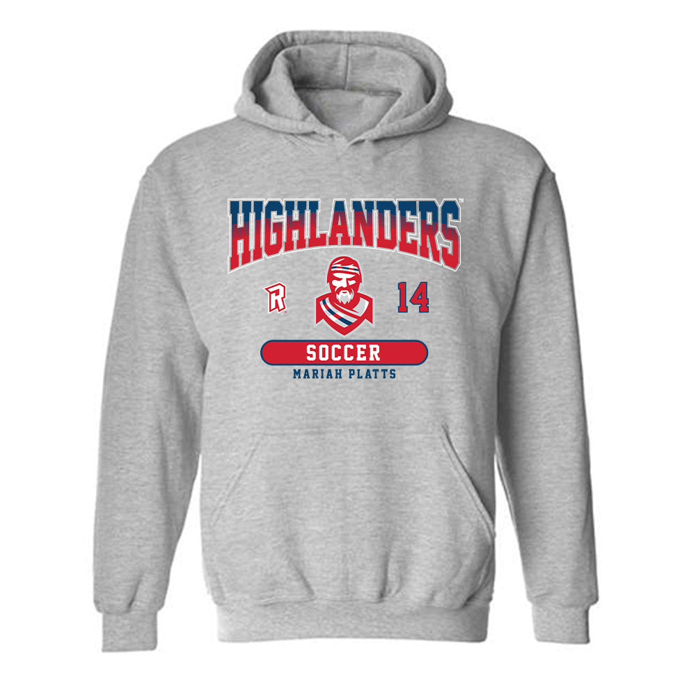 Radford - NCAA Women's Soccer : Mariah Platts - Classic Fashion Shersey Hooded Sweatshirt-0