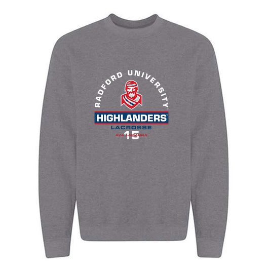 Radford - NCAA Women's Lacrosse : Ava LaManna - Classic Fashion Shersey Crewneck Sweatshirt-0