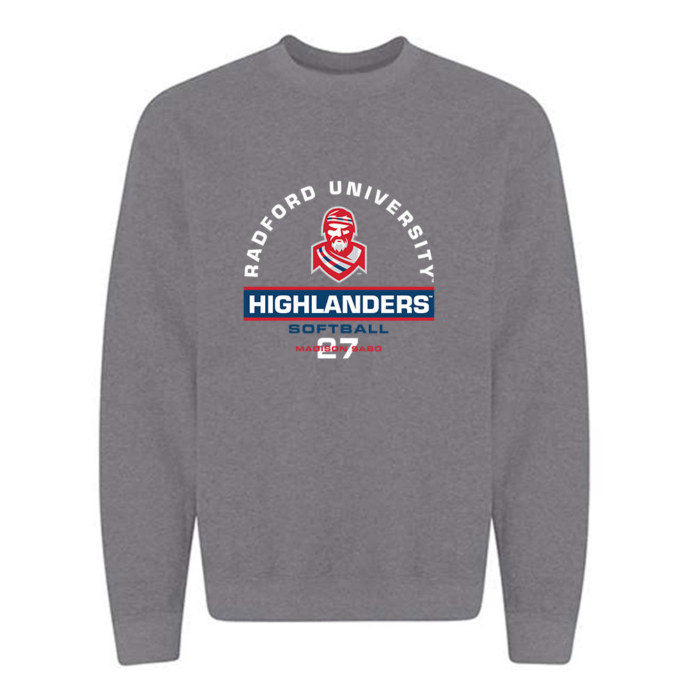 Radford - NCAA Softball : Madison Sabo - Classic Fashion Shersey Crewneck Sweatshirt-0