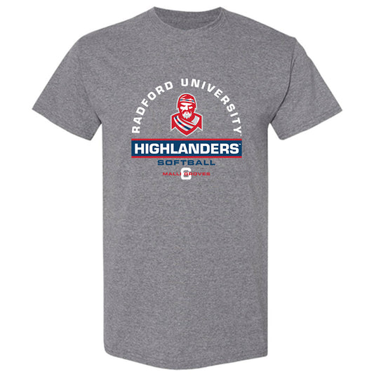 Radford - NCAA Softball : Malli Groves - Classic Fashion Shersey T-Shirt-0