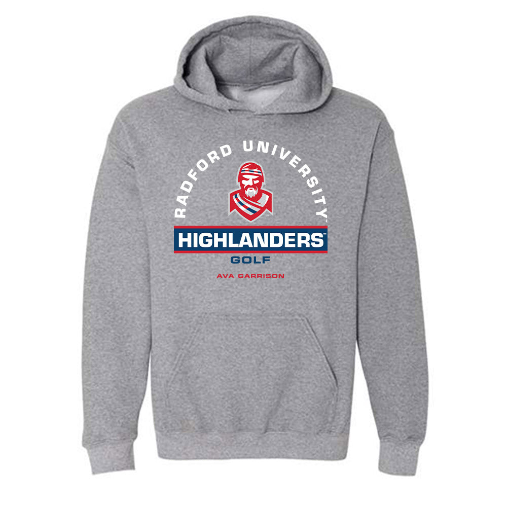 Radford - NCAA Women's Golf : Ava Garrison - Classic Fashion Shersey Hooded Sweatshirt-0