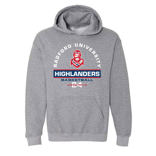 Radford - NCAA Men's Basketball : Lukas Walls - Classic Fashion Shersey Hooded Sweatshirt-0