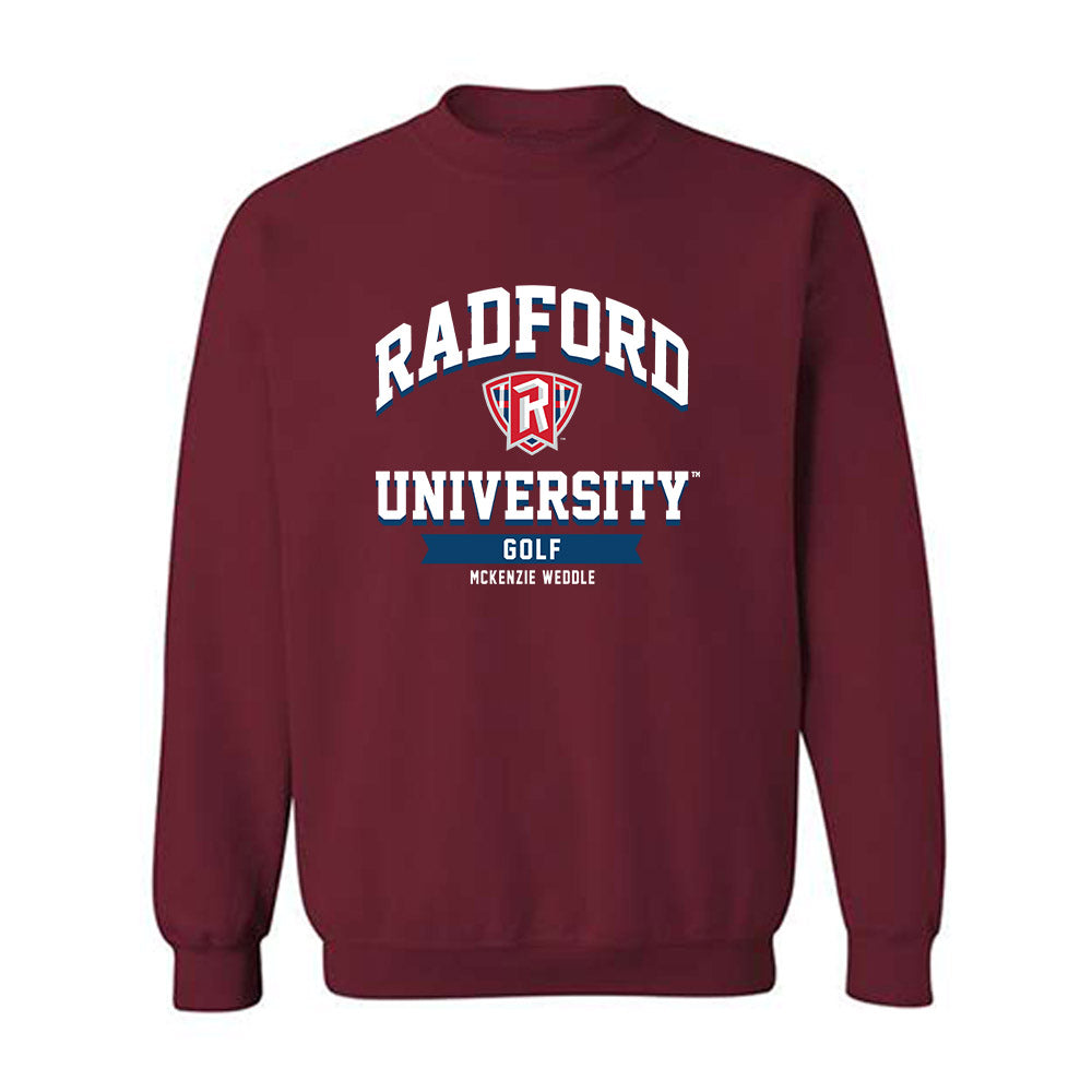 Radford - NCAA Women's Golf : Mckenzie Weddle - Classic Fashion Shersey Crewneck Sweatshirt