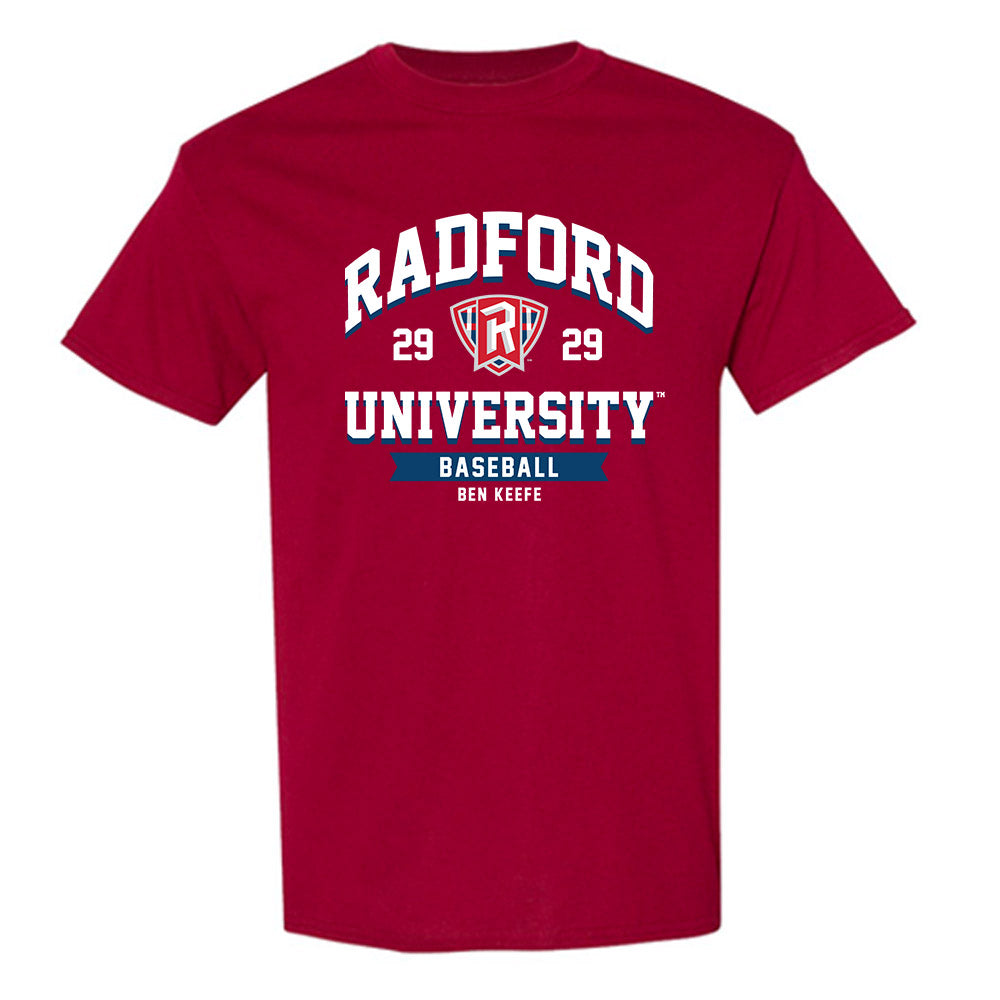 Radford - NCAA Baseball : Ben Keefe - Classic Fashion Shersey T-Shirt-0