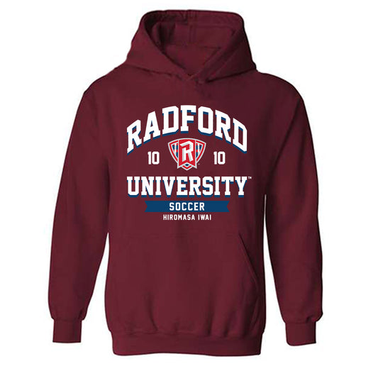 Radford - NCAA Men's Soccer : Hiromasa Iwai - Classic Fashion Shersey Hooded Sweatshirt-0