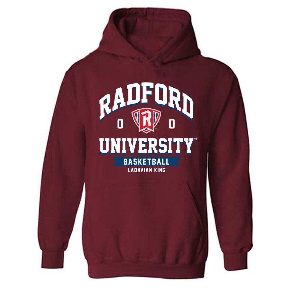Radford - NCAA Men's Basketball : LaDavian King - Classic Fashion Shersey Hooded Sweatshirt-0
