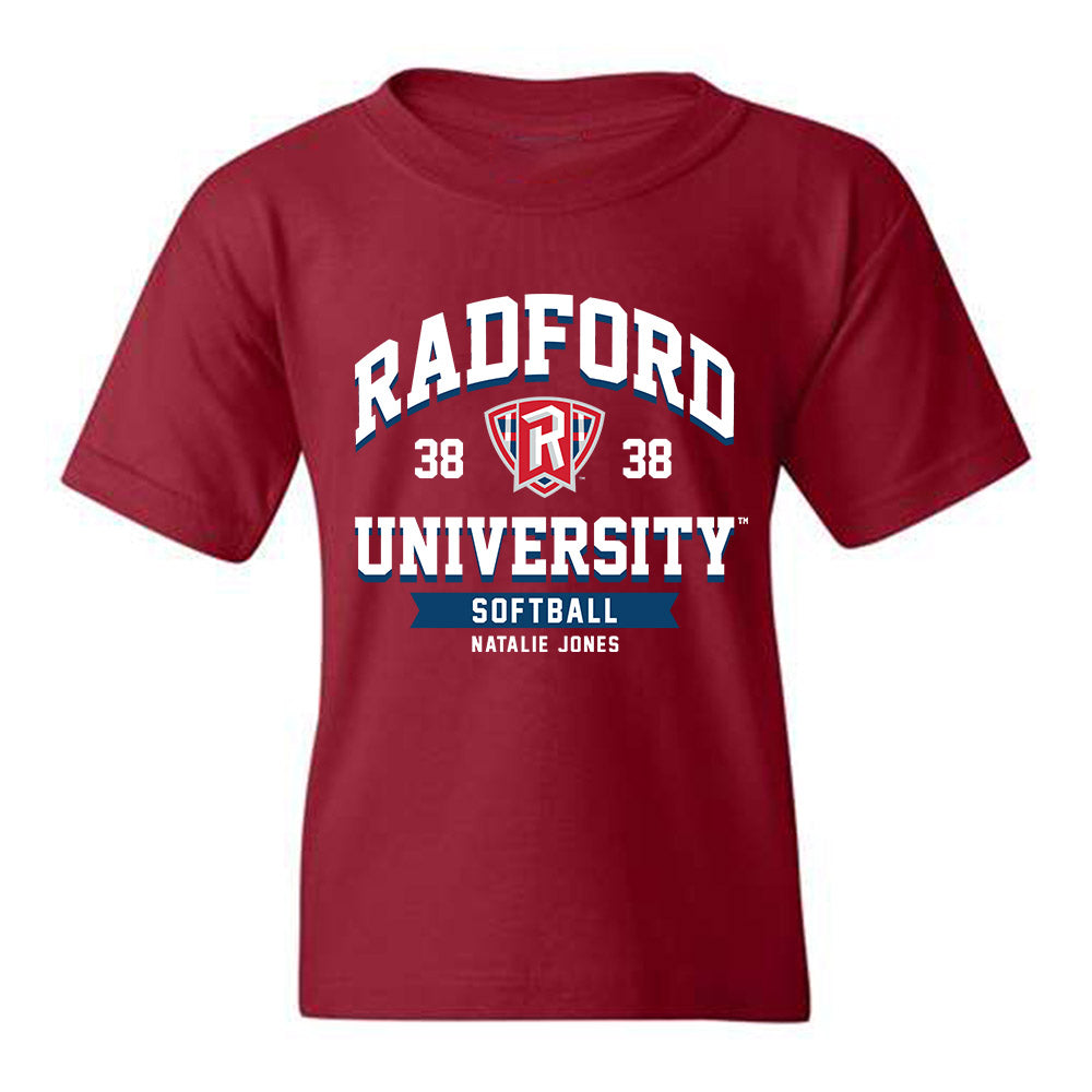 Radford - NCAA Softball : Natalie Jones - Classic Fashion Shersey Youth T-Shirt