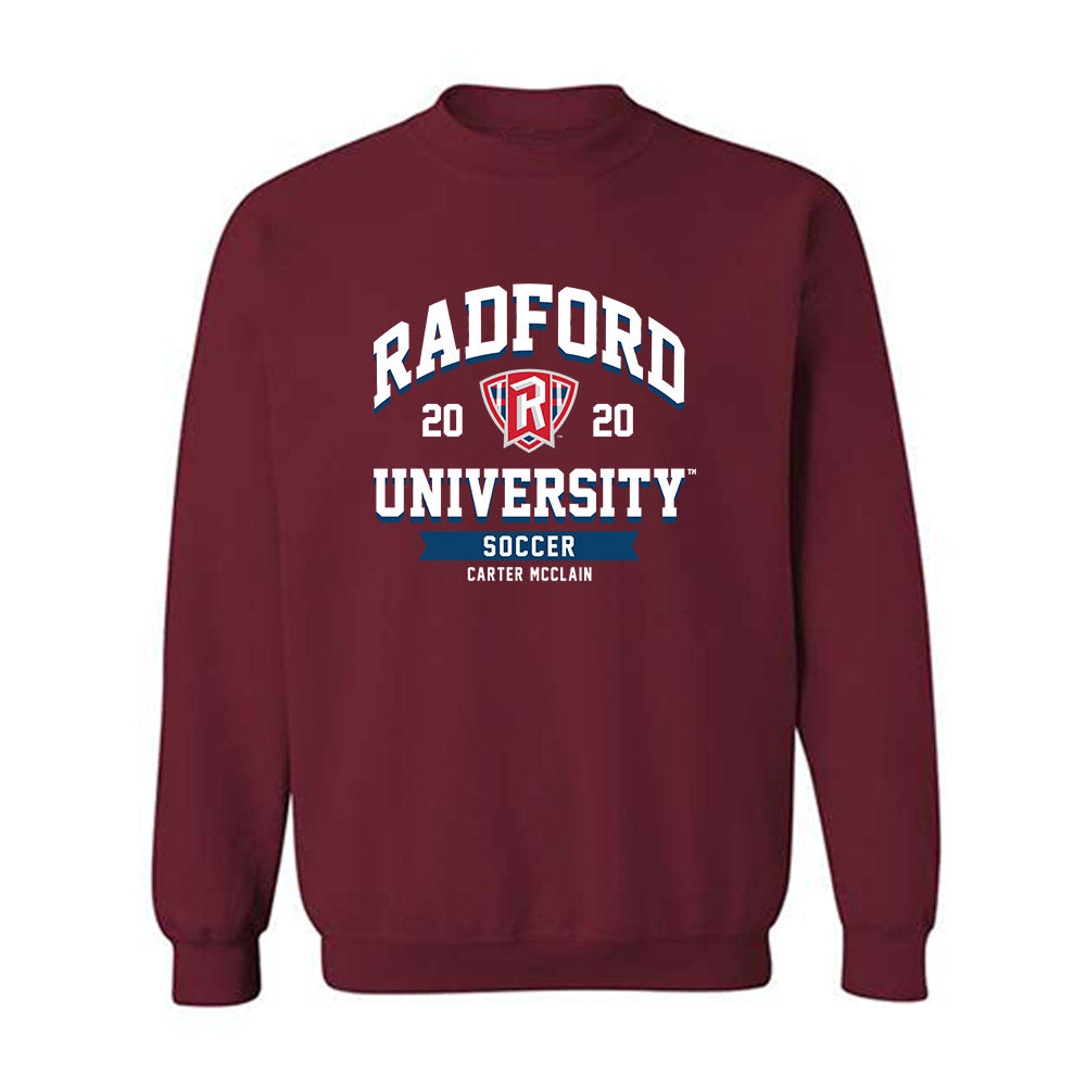 Radford - NCAA Men's Soccer : Carter McClain - Classic Fashion Shersey Crewneck Sweatshirt-0