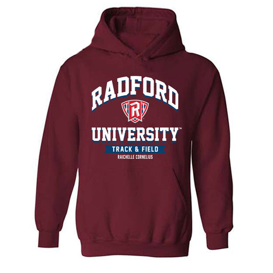 Radford - NCAA Women's Track & Field : Raichelle Cornelius - Classic Fashion Shersey Hooded Sweatshirt-0
