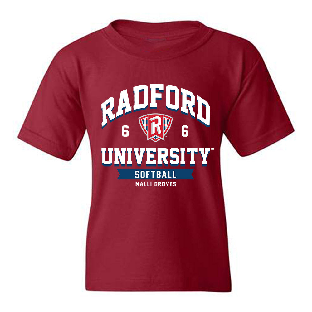 Radford - NCAA Softball : Malli Groves - Classic Fashion Shersey Youth T-Shirt-0