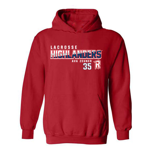 Radford - NCAA Women's Lacrosse : Ava Zeuner - Classic Fashion Shersey Hooded Sweatshirt-0